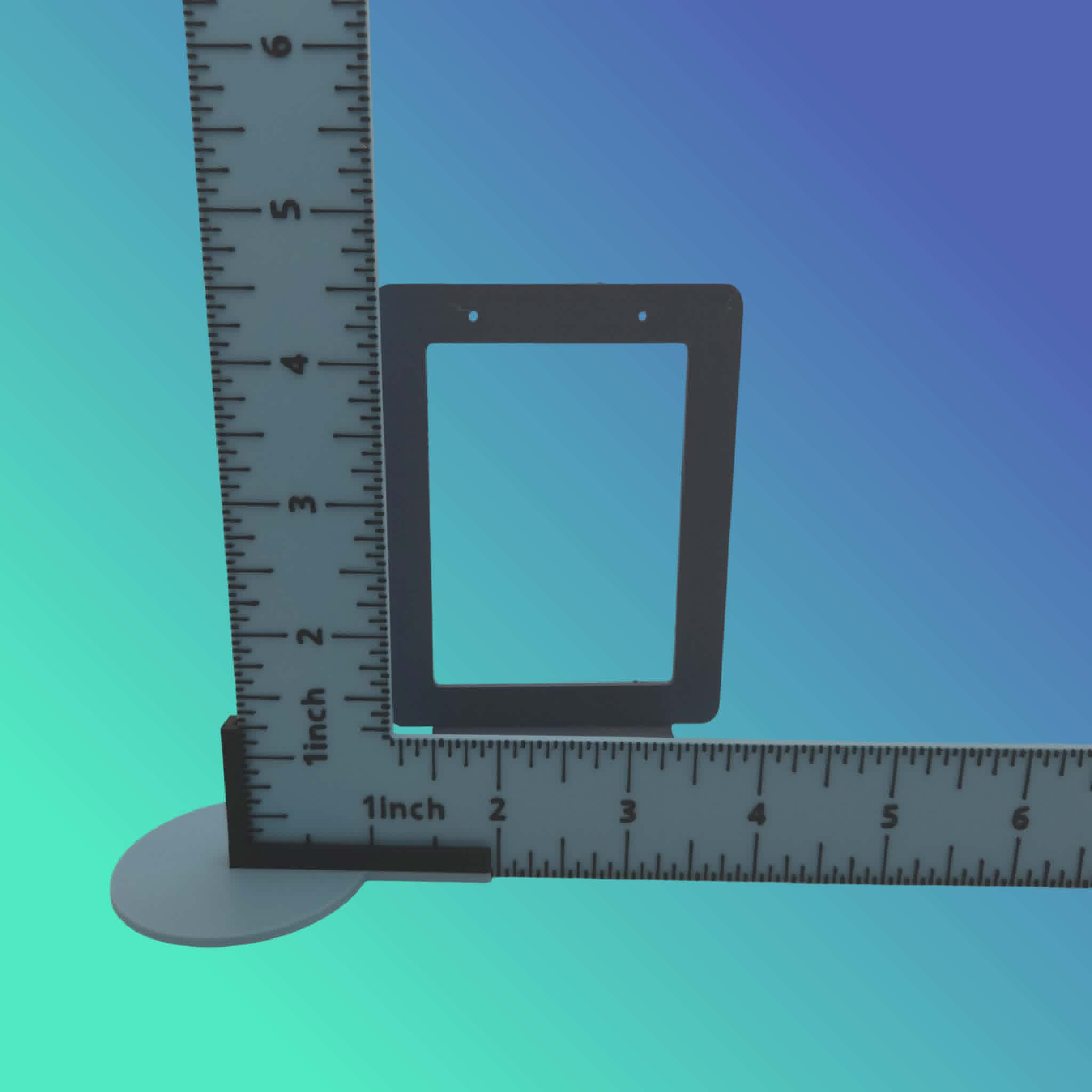 9" x 9" L-Shaped Flat Lay Jewelry Measure Ruler | Light Box Stand included for Collectibles and Jewelry