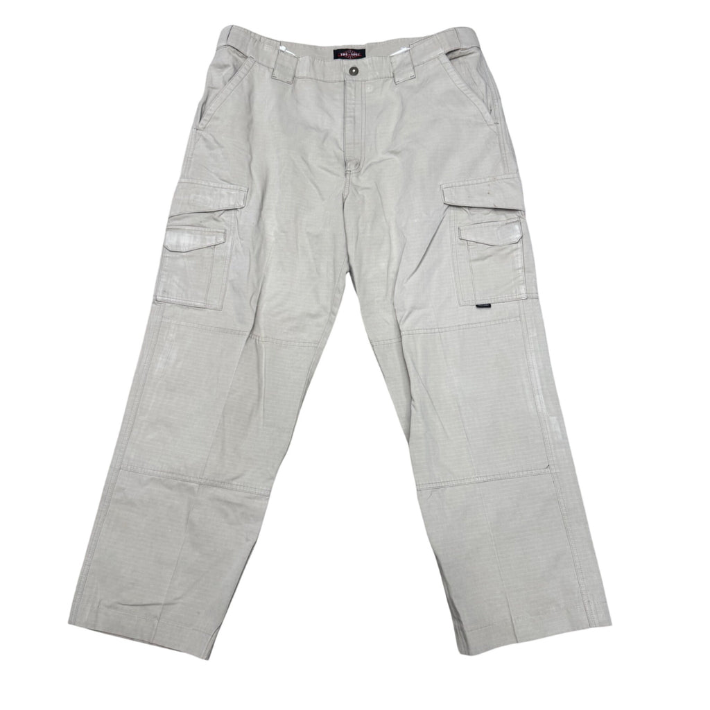 Tru-Spec Mens Ripstop Cargo Pants Beige Sz 38 x 30 Durable Tactical Outdoor Wear
