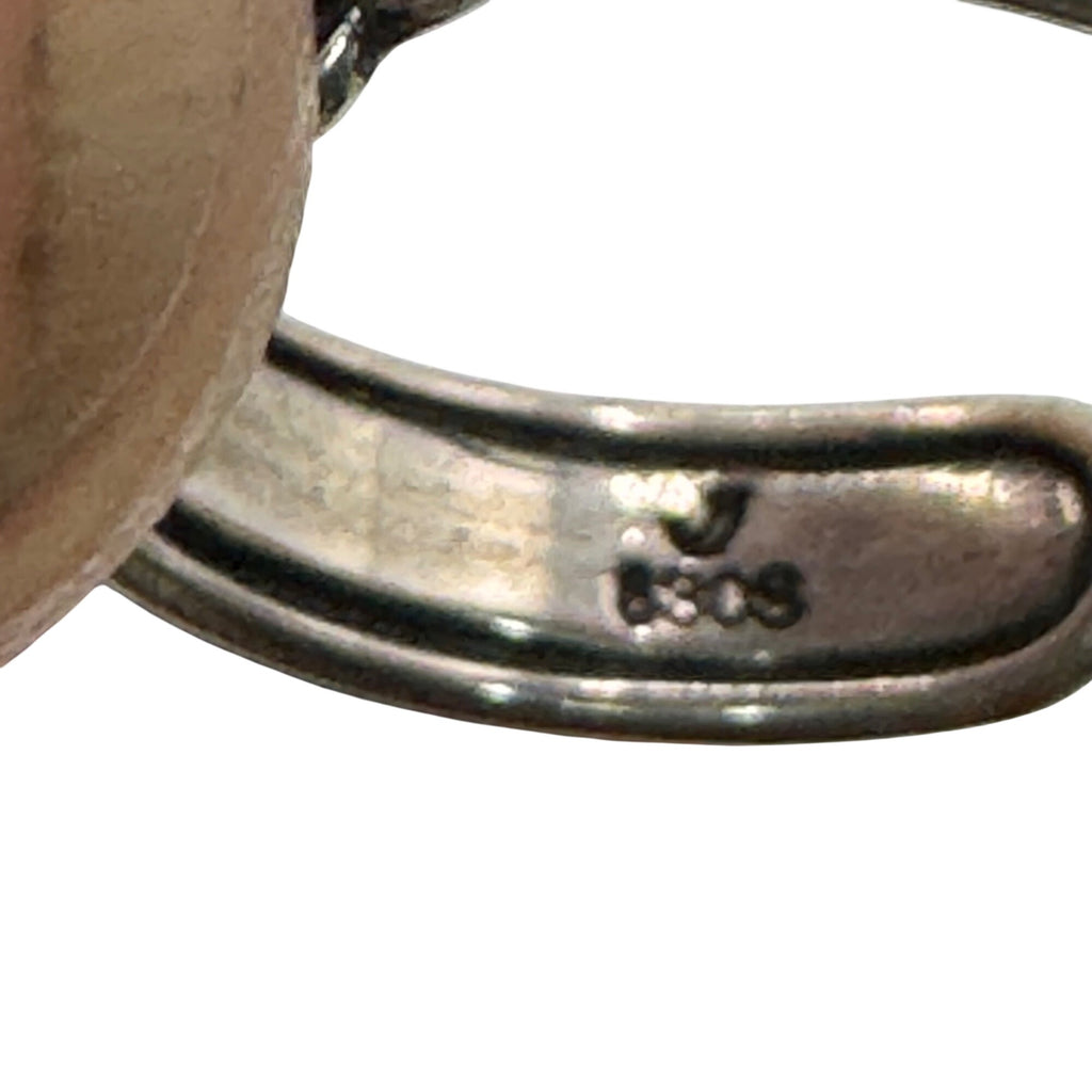 Sylvsmidja, Ring in 830 oxidized silver leaves Traditional Norwegian Bunad Sz 7