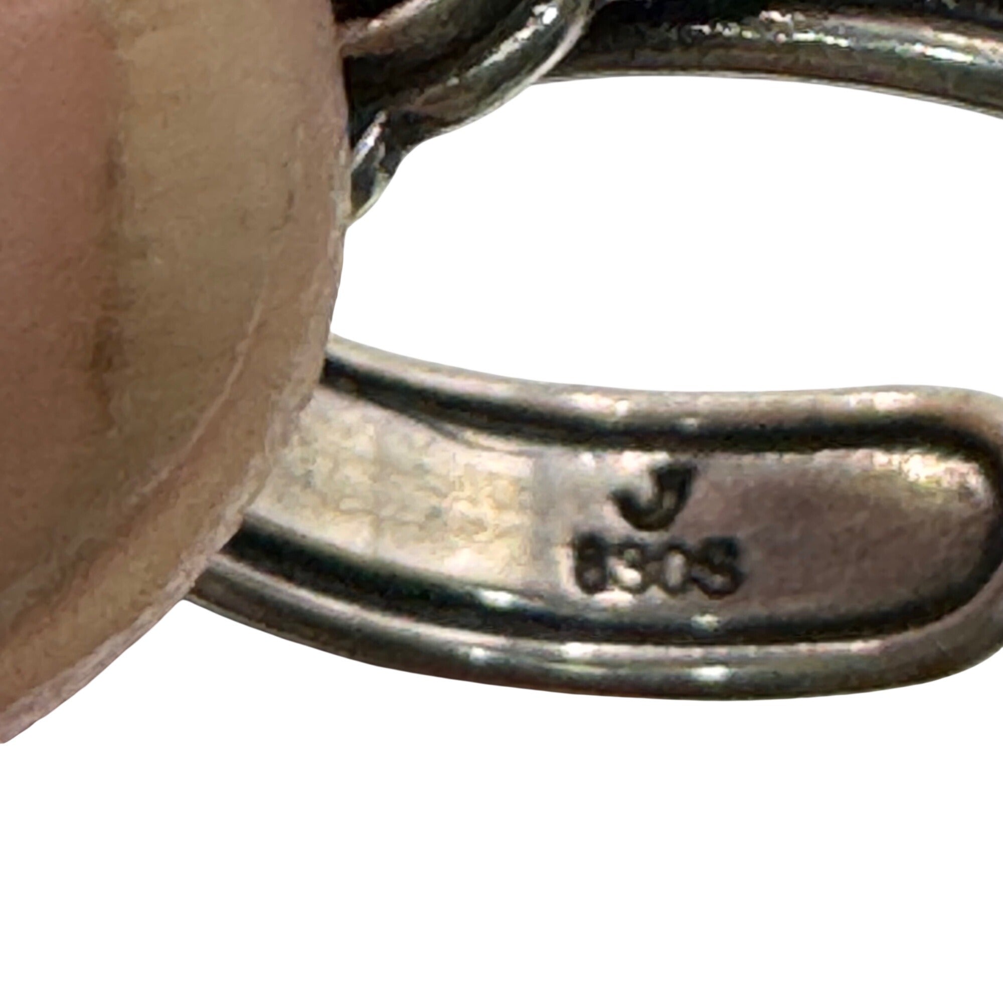 Sylvsmidja, Ring in 830 oxidized silver leaves Traditional Norwegian Bunad Sz 7