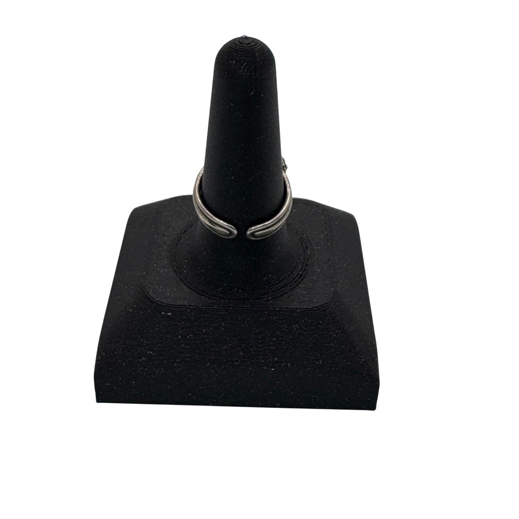 Sylvsmidja, Ring in 830 oxidized silver leaves Traditional Norwegian Bunad Sz 7