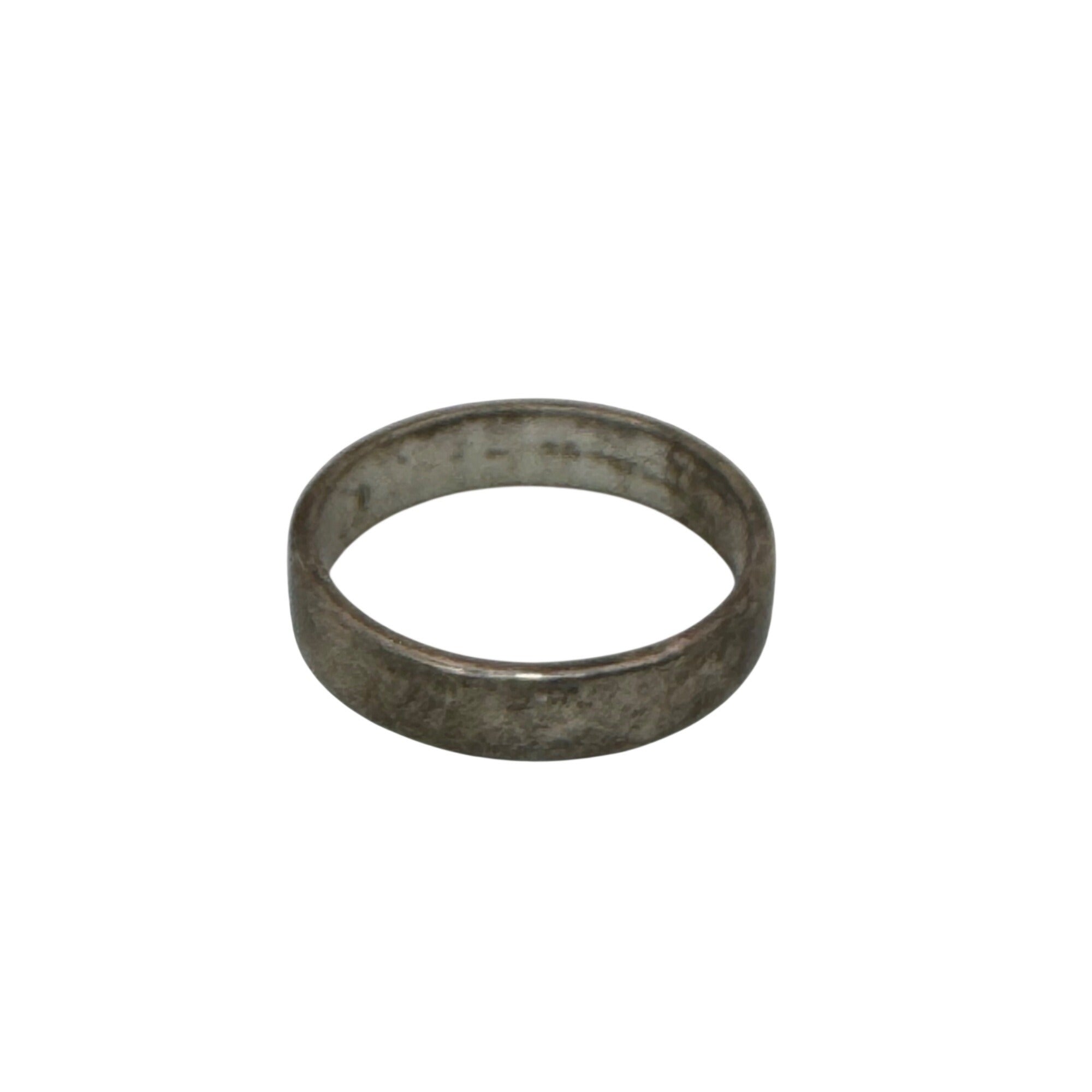 Sterling Silver Viking Runic Engraved Band Ring Vintage Size 10 Rune Mens Womens