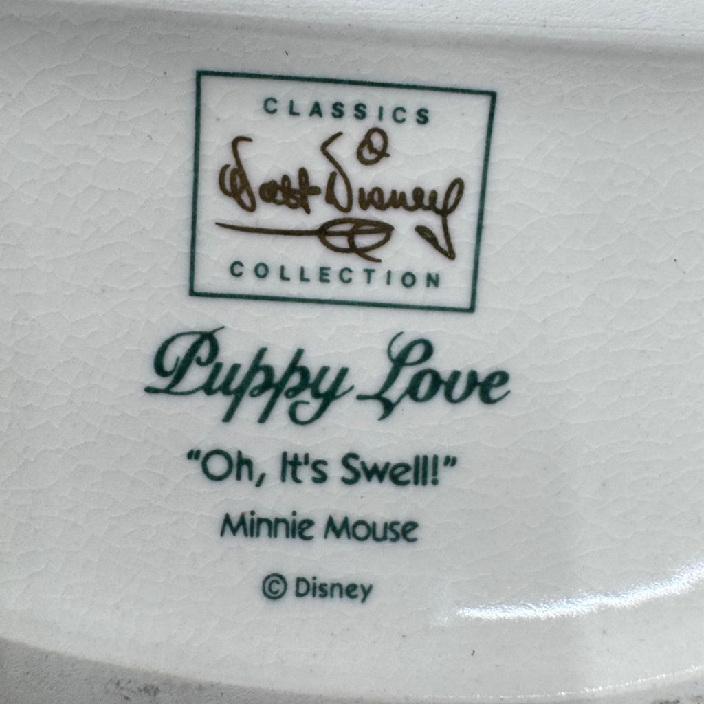 WDCC Walt Disney  Minnie Mouse Figurine Oh Its Swell! Puppy Love Box & COA 5.5"