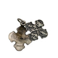 Creed 4 Way Sliding Cross Pendant Sterling Silver Catholic Cross 1" Charm Medal