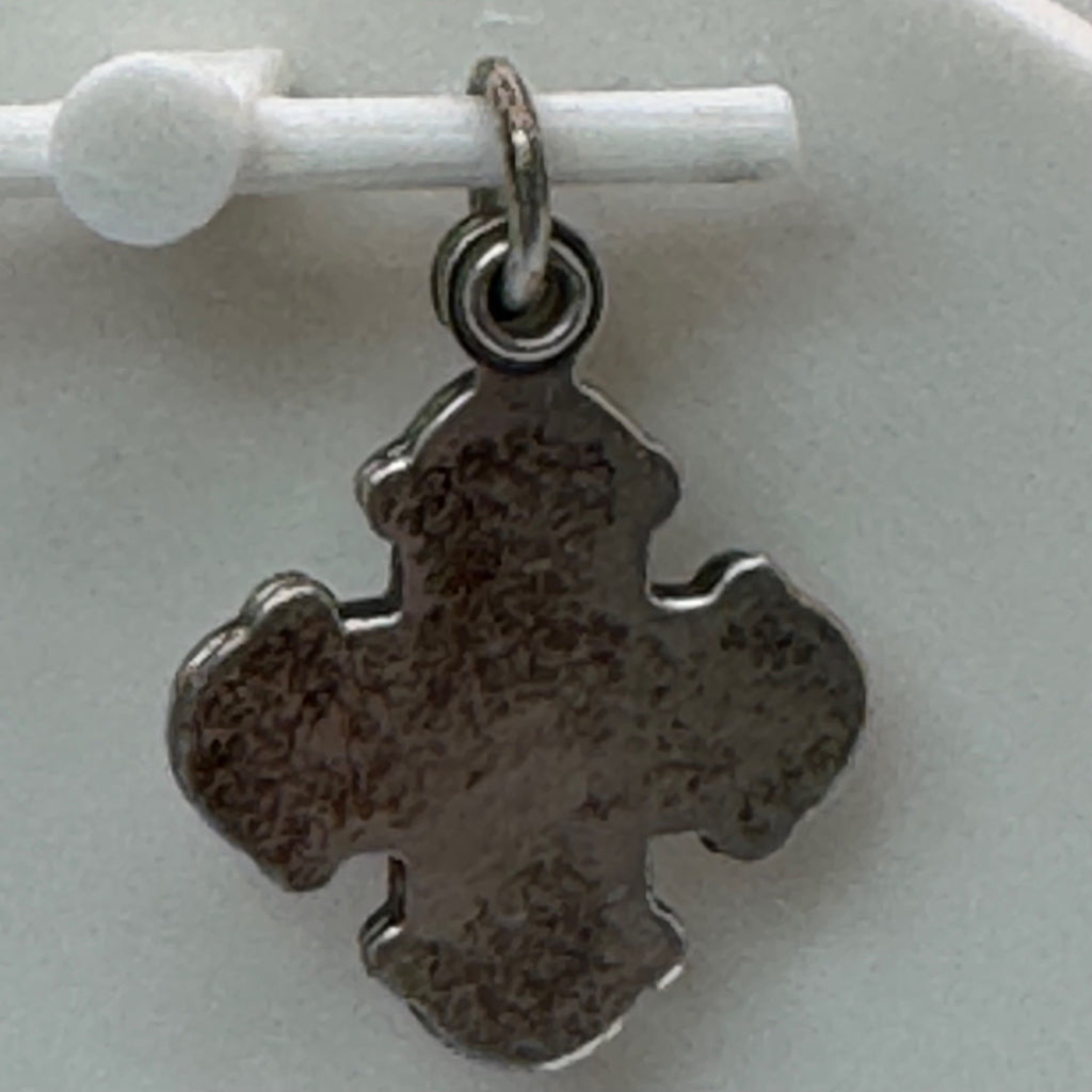 Creed 4 Way Sliding Cross Pendant Sterling Silver Catholic Cross 1" Charm Medal