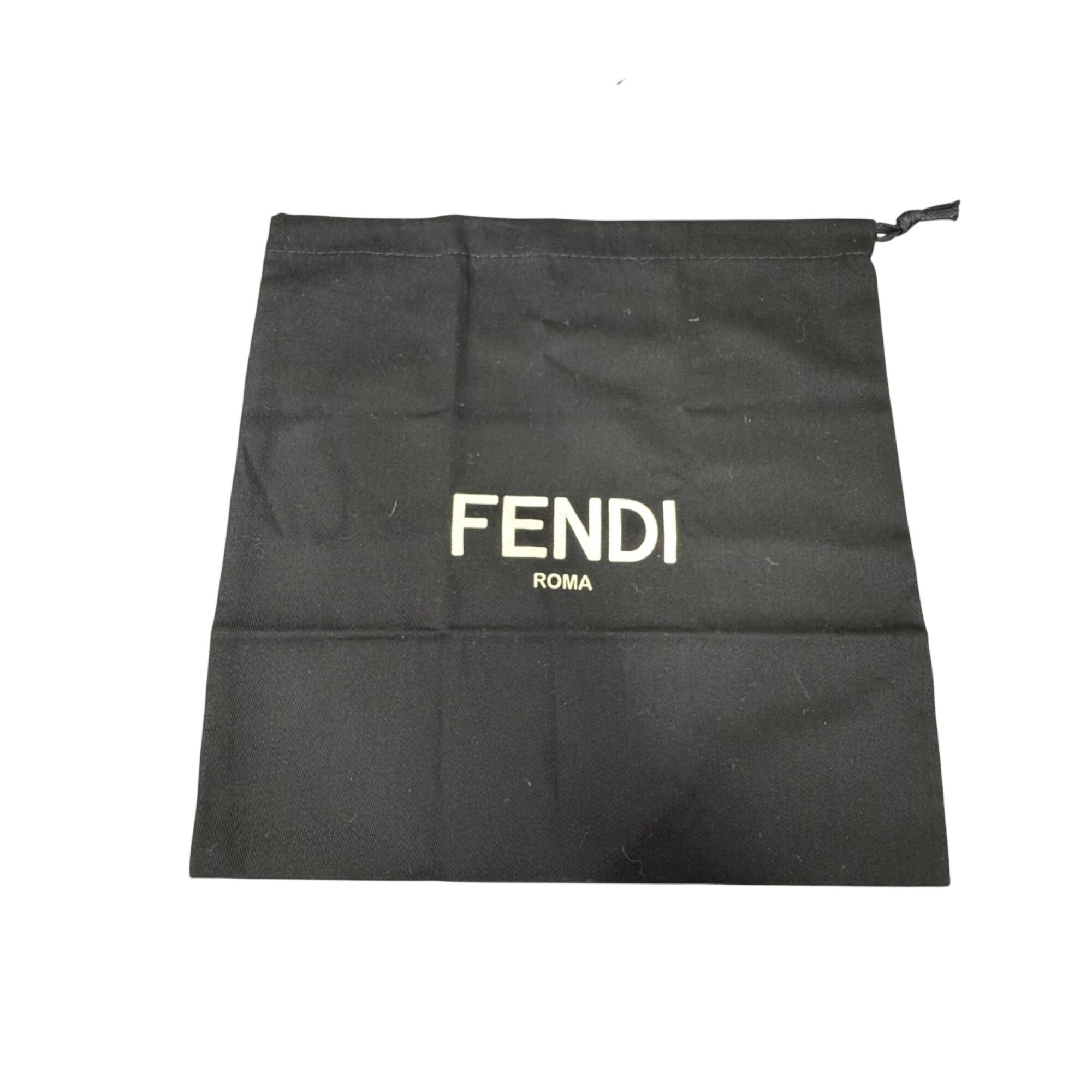 Fendi Black Drawstring Dust Bag 12” X 12” For Accessories & Storage