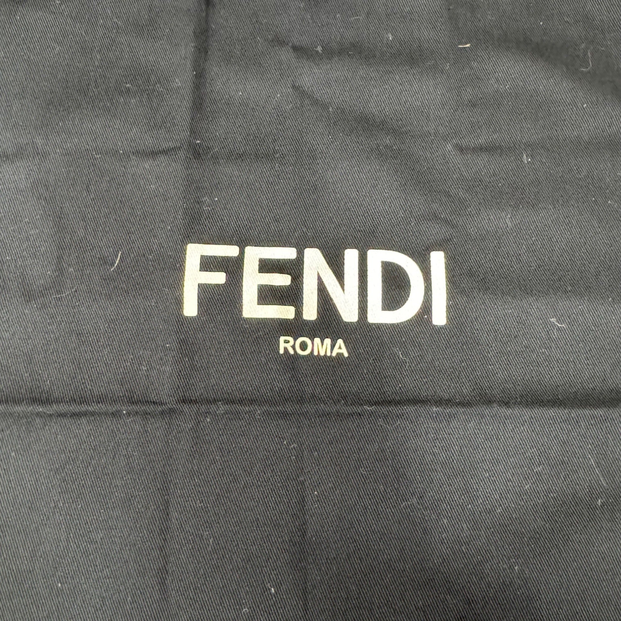 Fendi Black Drawstring Dust Bag 12” X 12” For Accessories & Storage