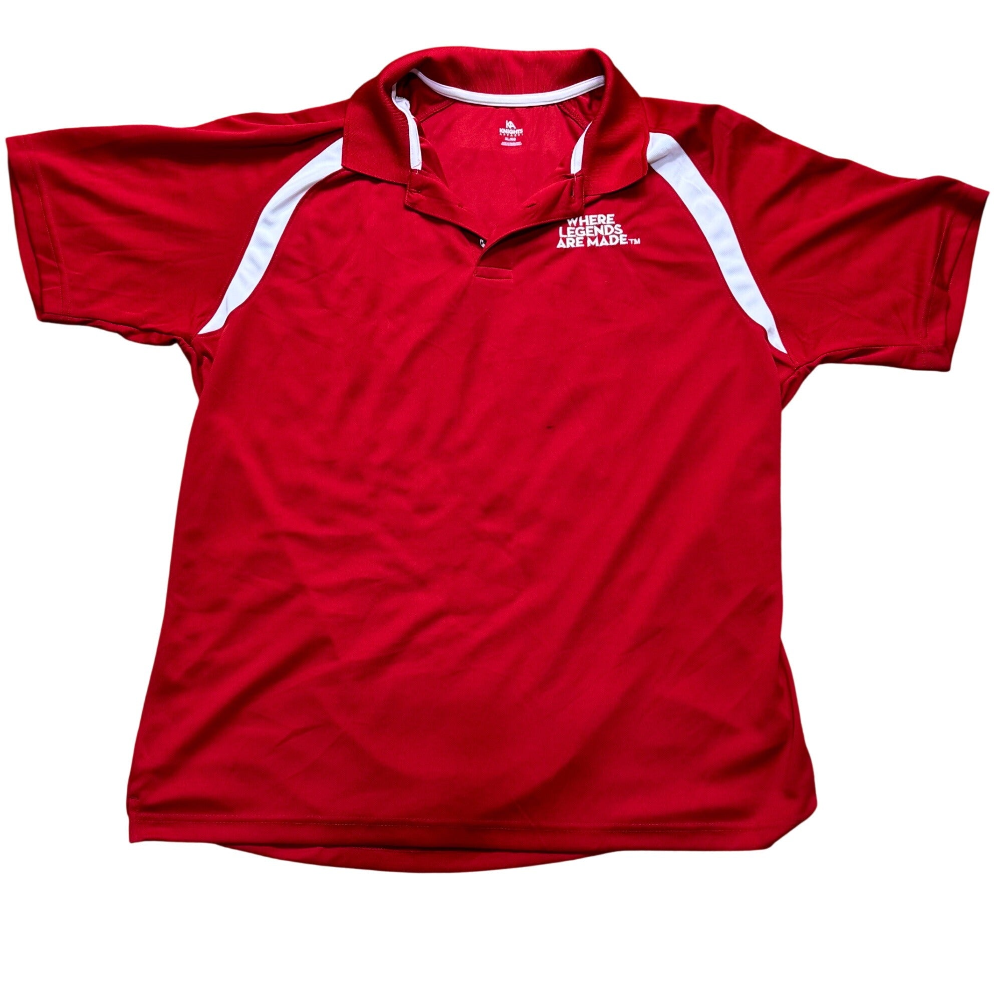 Alabama Crimson Tide Red Polo Shirt XL "Where Legends Are Made" Embroidered Logo
