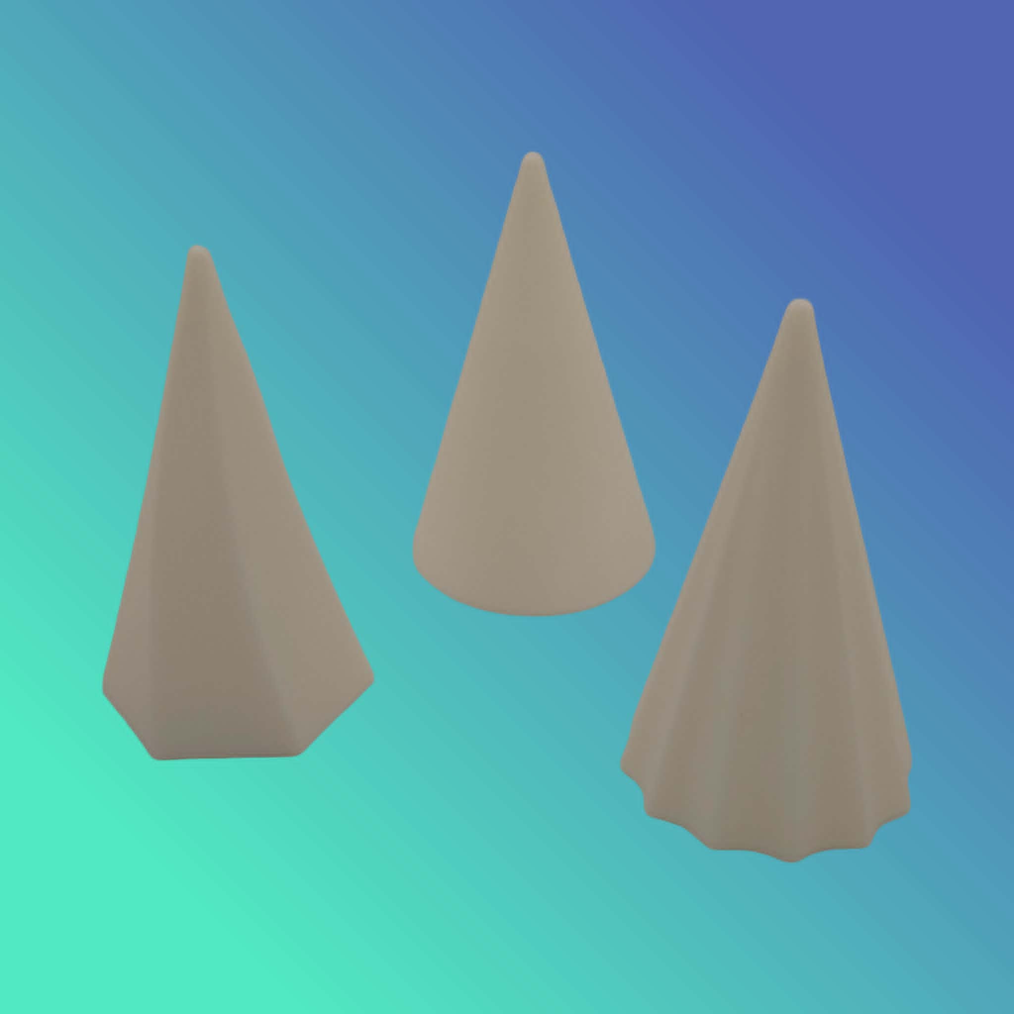 Ring Display Stand Set of 3 - Any Color