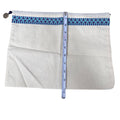 Tory Burch White Canvas Dust Bag Authentic Blue Pattern & Gold Logo Charm 13"x10