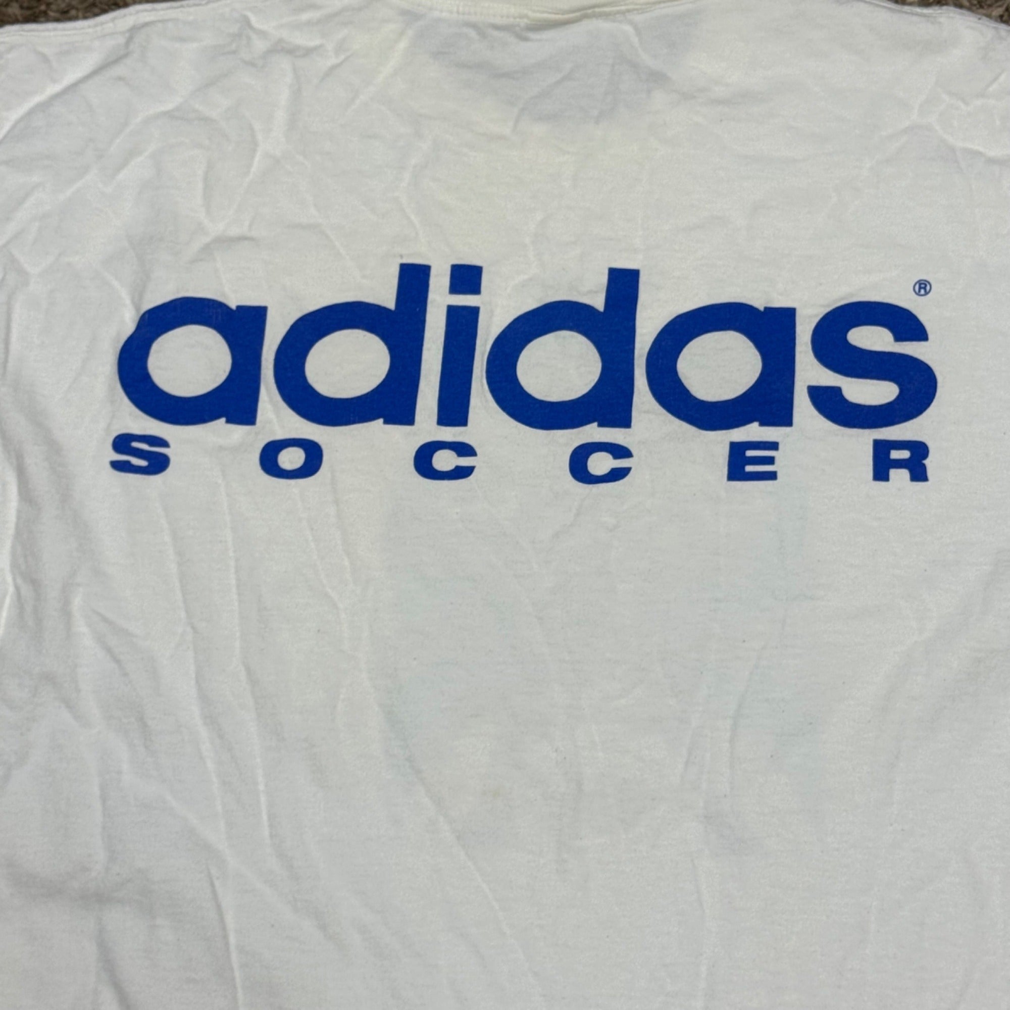Vintage Adidas Florida Gators 1995 First Soccer Match Tee XL White Vintage READ