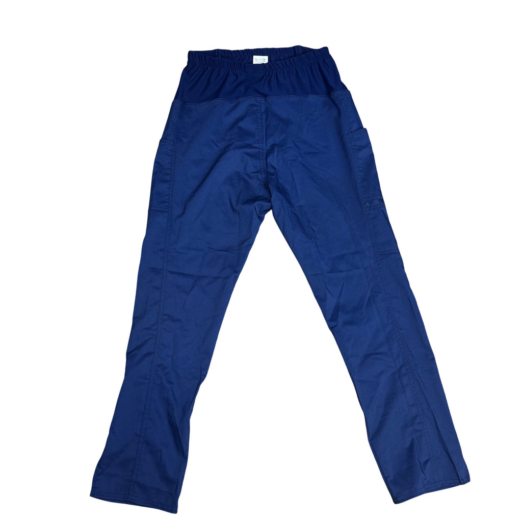 Cherokee Women Revolution Maternity Workwear Navy Blue Scrub Pants XS Petite NEW