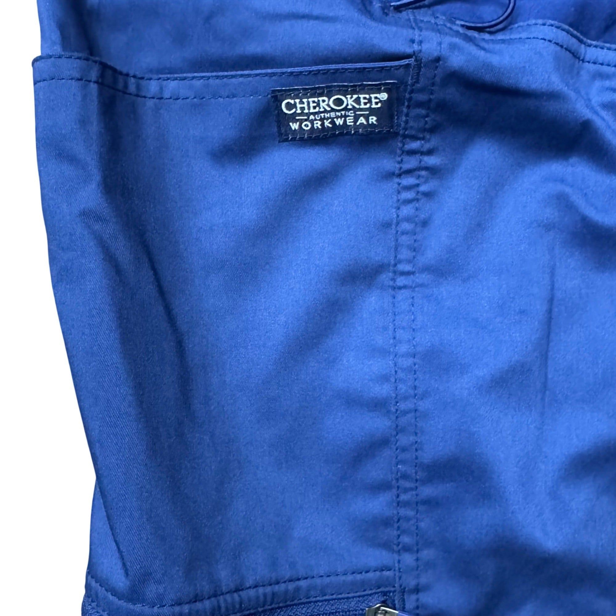 Cherokee Women Revolution Maternity Workwear Navy Blue Scrub Pants XS Petite NEW