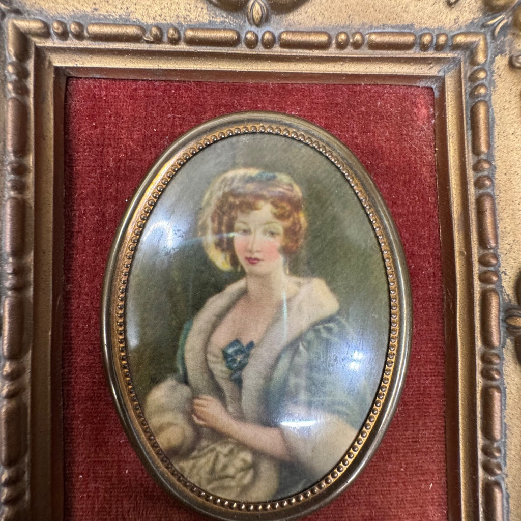 Cameo Creations Framed PortraitsVintage Lot Set Of 3  Ornate Gold Frames Oval