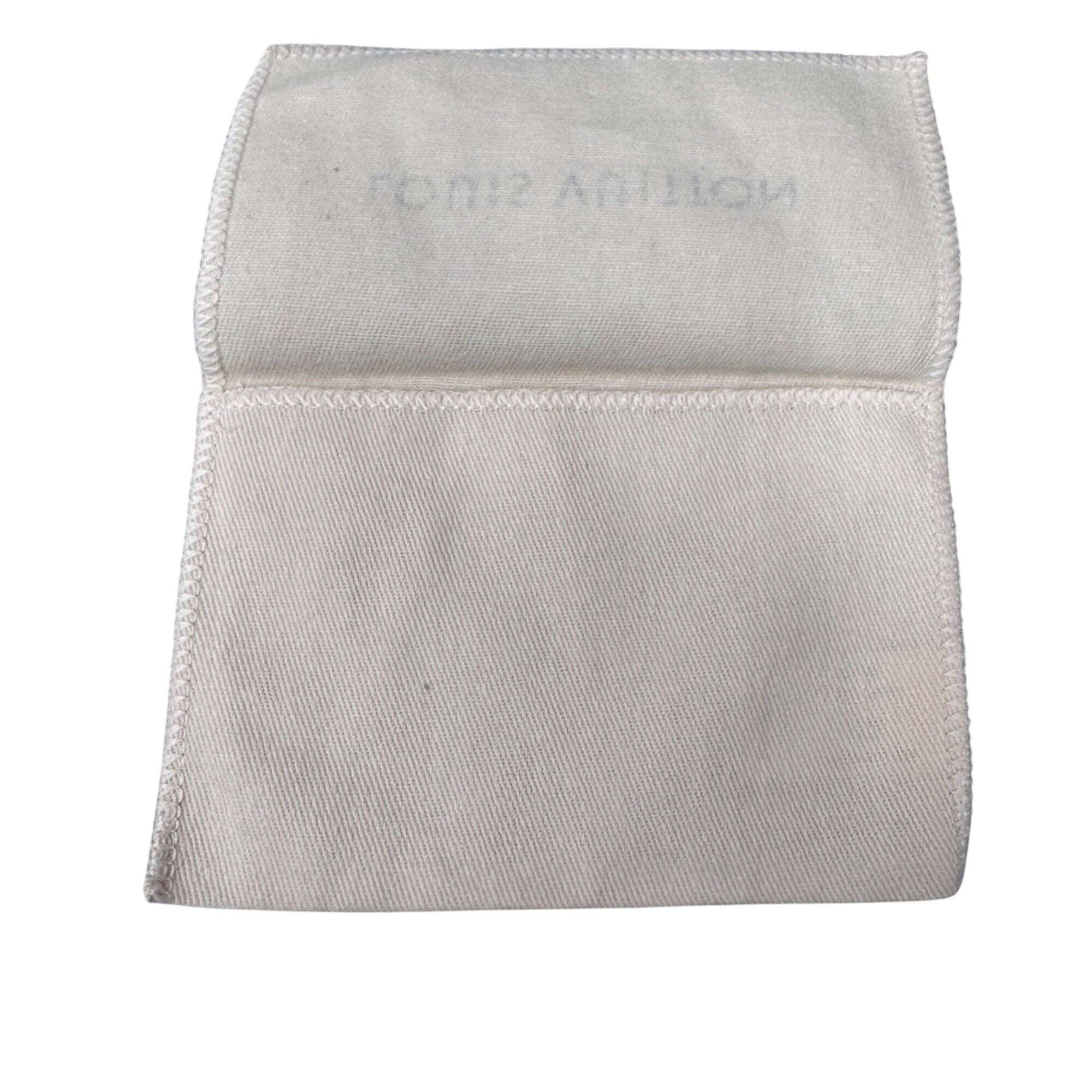 Louis Vuitton Beige Cotton Dust Bag 5X3.5 Clutch Wallet Accessories Small Items