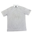 FootJoy Mens Large White Black Casual Striped Golf Polo Shirt Lightweight Sport
