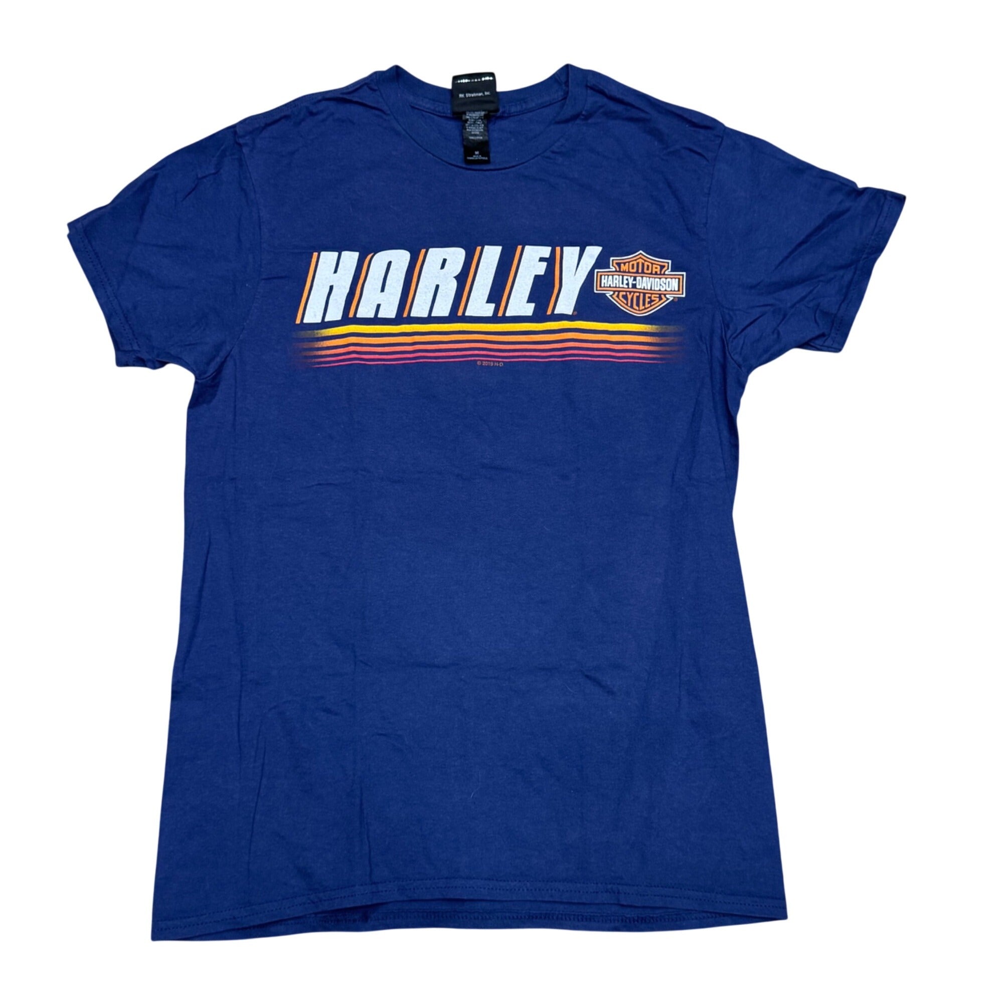 Harley-Davidson Blue Crab Graphic T-Shirt Baltimore Maryland Design Size XL