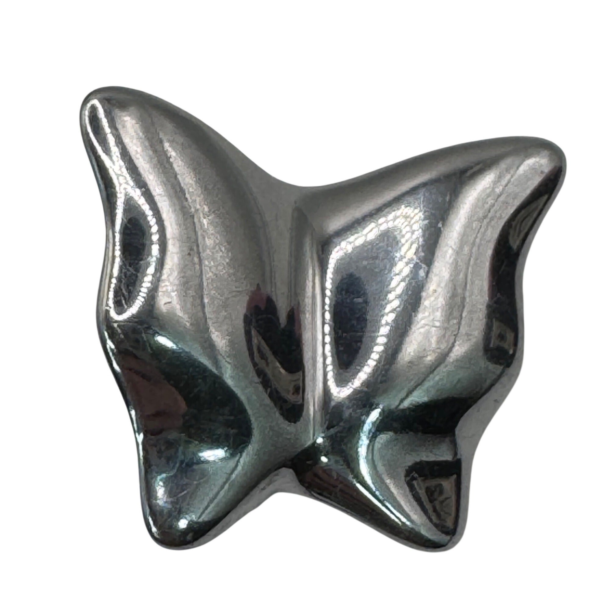 Hoselton Canada 181 Butterfly Aluminum art Sculpture stick Pin Signed Brooch 3"