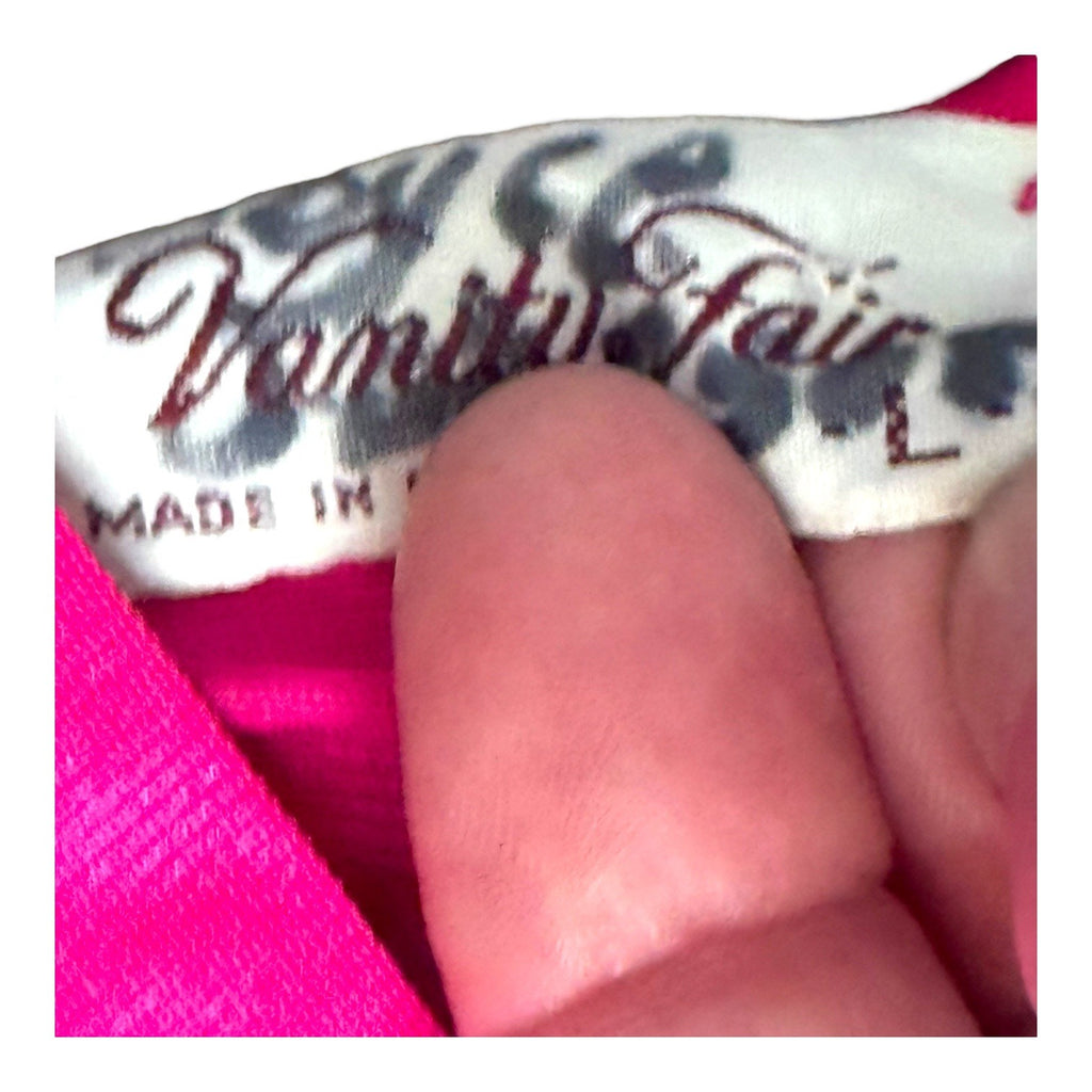Vanity Fair Womens Vintage Pink Nightgown Robe Set Size Large Housecoat Pajamas