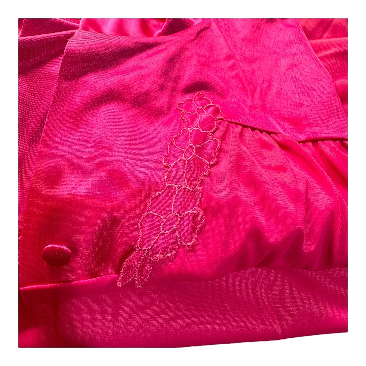 Vanity Fair Womens Vintage Pink Nightgown Robe Set Size Large Housecoat Pajamas