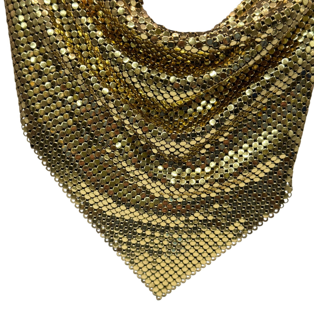 VTG Whiting and Davis Disco Diva CHAINMAIL Scarf Necklace Mesh Flapper Art Deco