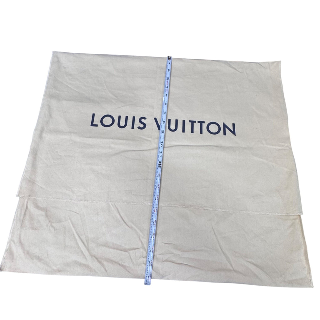 Louis Vuitton Beige Cotton Dust Bag For Storage Purse Handbag Protection 24"x21"