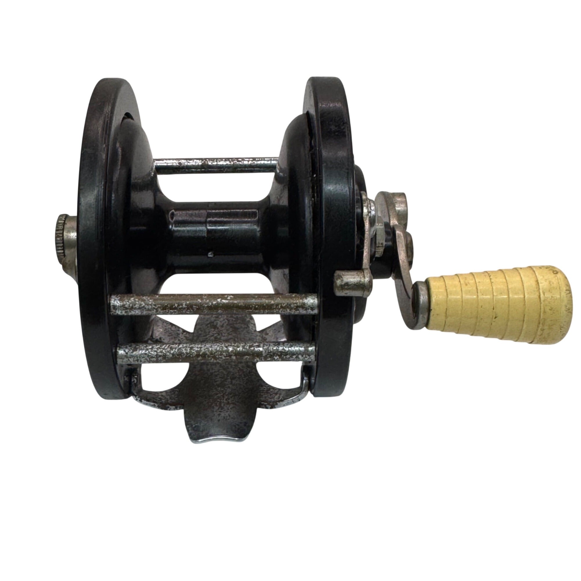 Vintage Penn No. 80 30-60 Fishing Reel Black & Silver 3" Spool Classic Durable