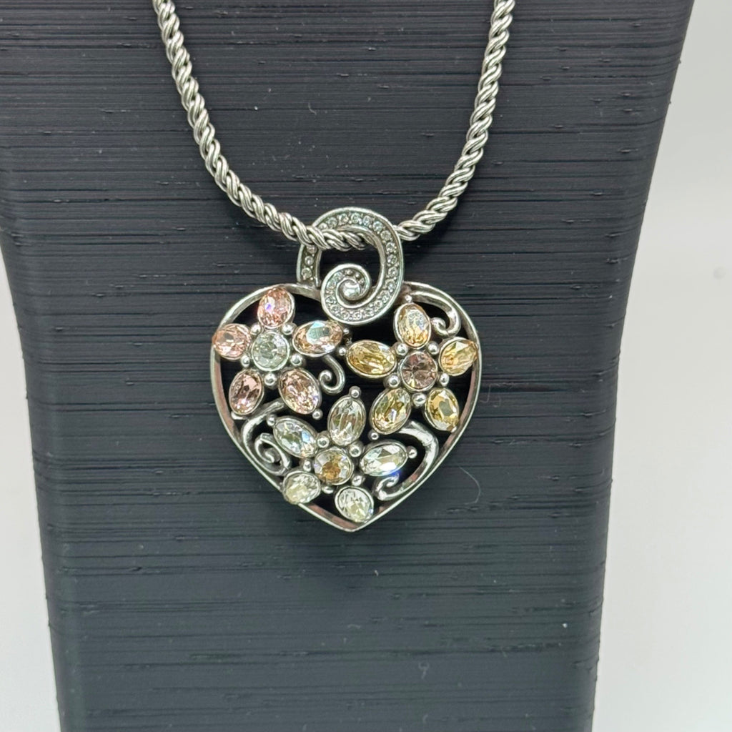 Garden of Dreams Necklace Swarovski Pink Purple Crystal Brighton Your Heart 18"