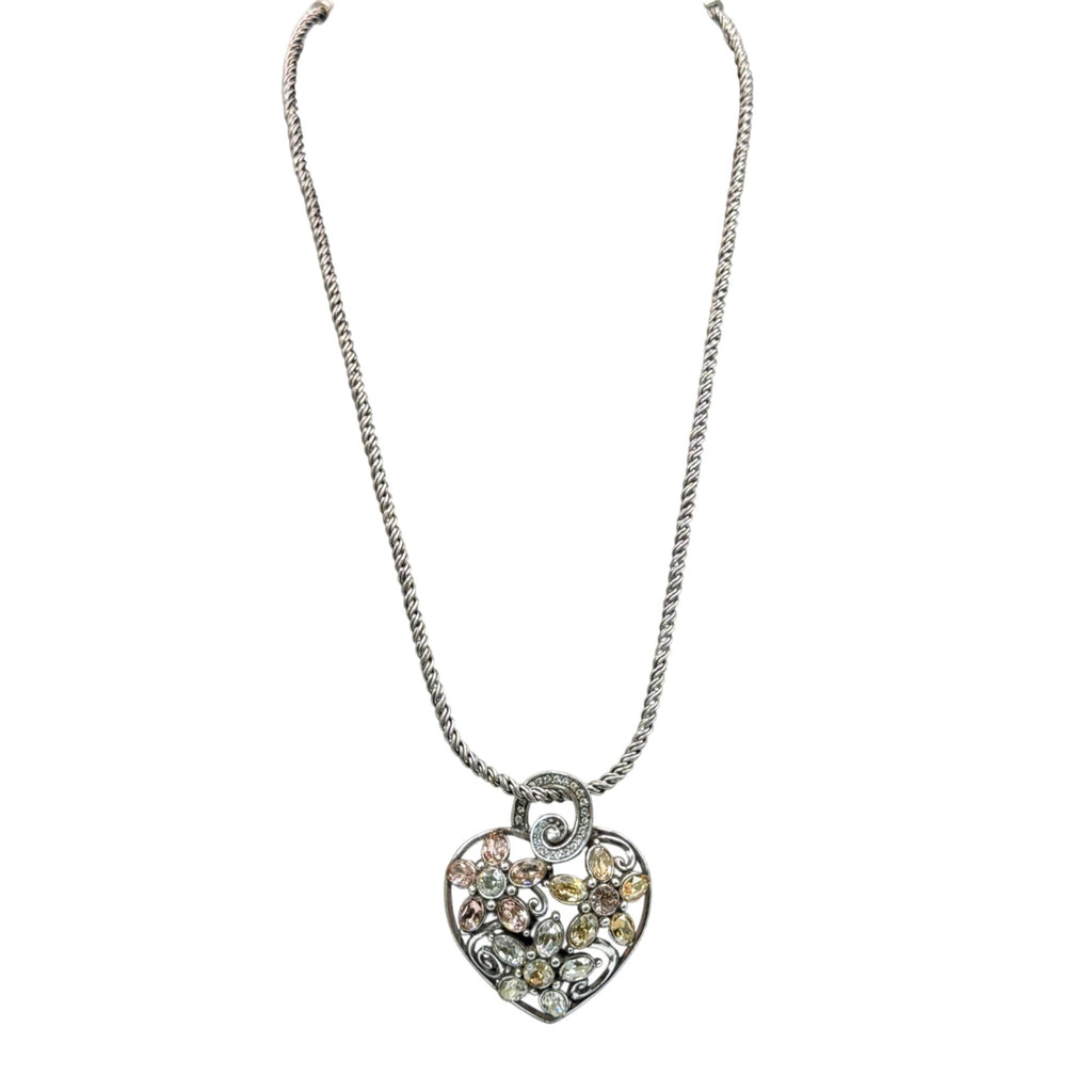 Garden of Dreams Necklace Swarovski Pink Purple Crystal Brighton Your Heart 18"