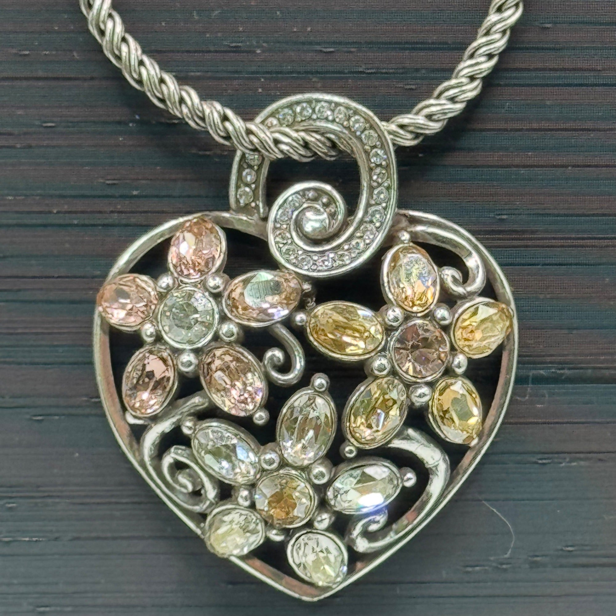 Garden of Dreams Necklace Swarovski Pink Purple Crystal Brighton Your Heart 18"