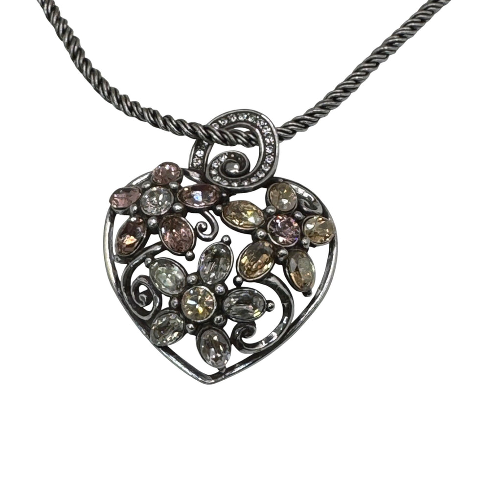 Garden of Dreams Necklace Swarovski Pink Purple Crystal Brighton Your Heart 18"