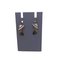 Chapal Zenray Lady Earrings Ruby MOP Marcasite Onyx Sterling Silver Silhouette