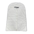 Fendi Roma Cream Garment Bag Travel Storage Suit Dress Authentic Zipper 41"x26"