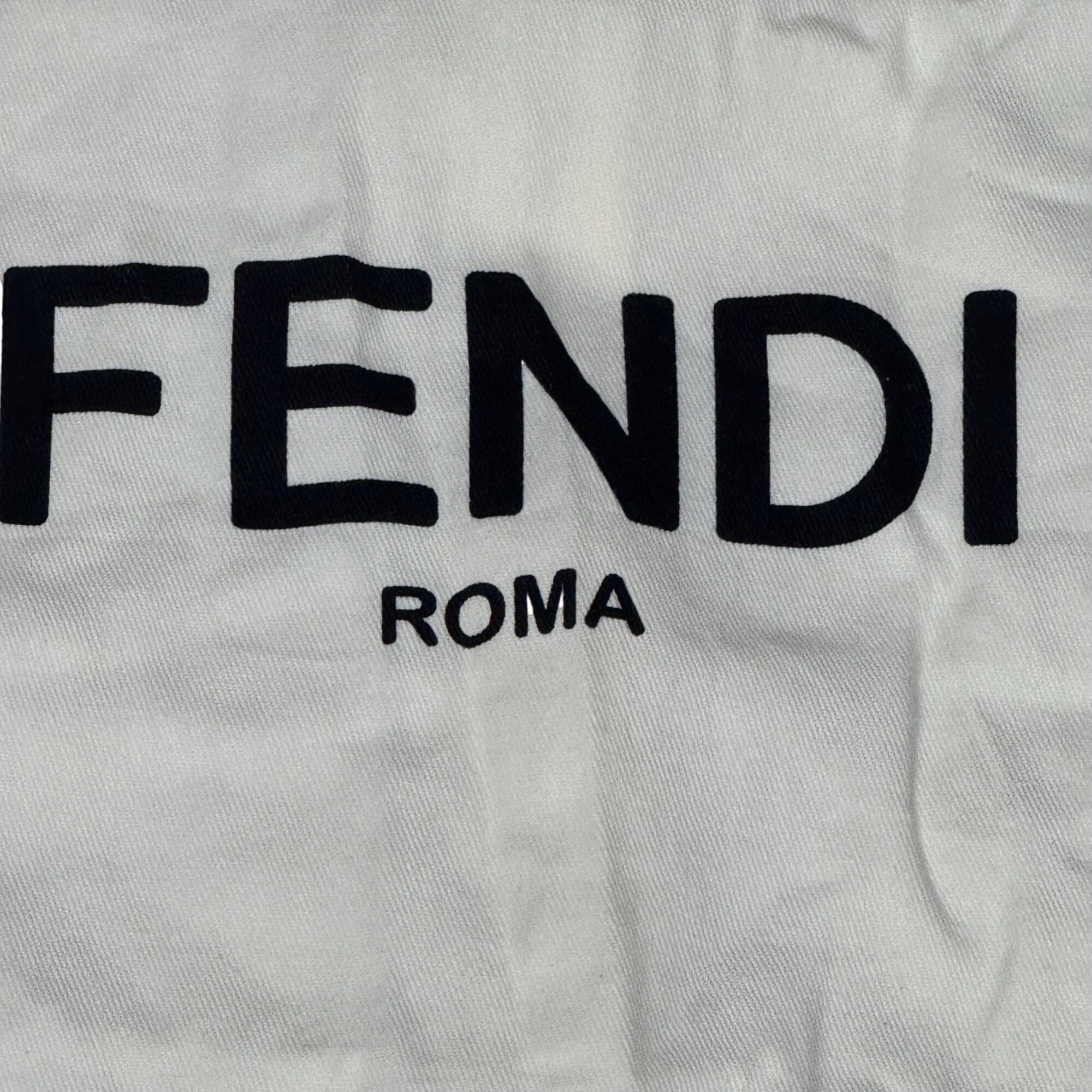 Fendi Roma Cream Garment Bag Travel Storage Suit Dress Authentic Zipper 41"x26"