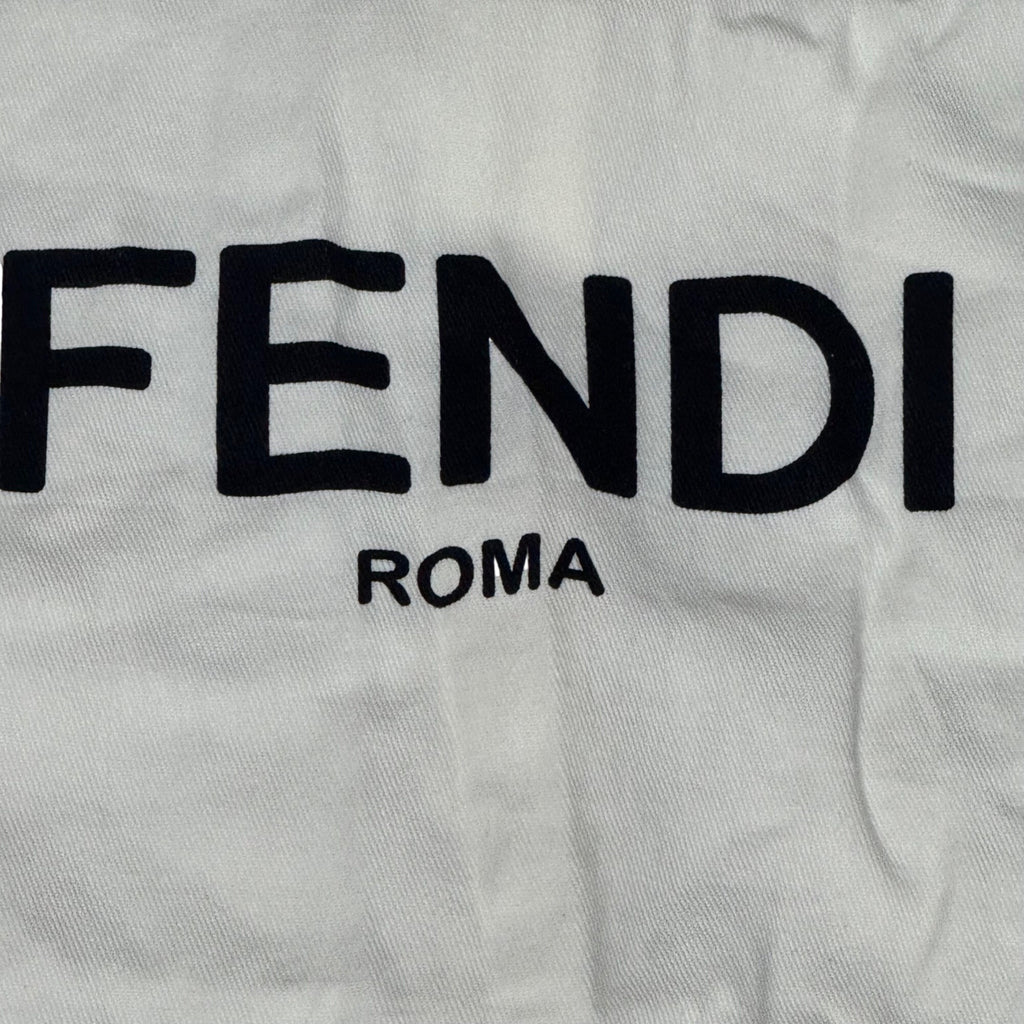 Fendi Roma Cream Garment Bag Travel Storage Suit Dress Authentic Zipper 41"x26"