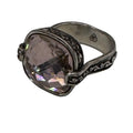 Brighton Smoky Quartz Silver Tone Ring Faceted Crystal Stone Filigree Band Sz 7