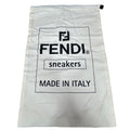 Fendi Roma Cream Dust Bag Shoes Drawstring Sneakers Black Logo 18"X11" Authentic