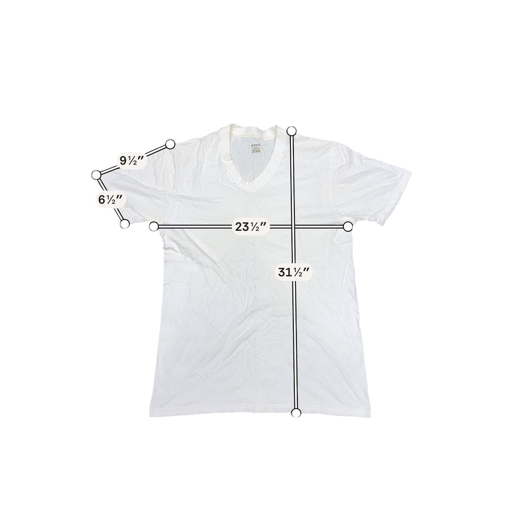 Alfani White V-Neck T-Shirt L 100% Combed Cotton Made In Canada Undershirt Pima