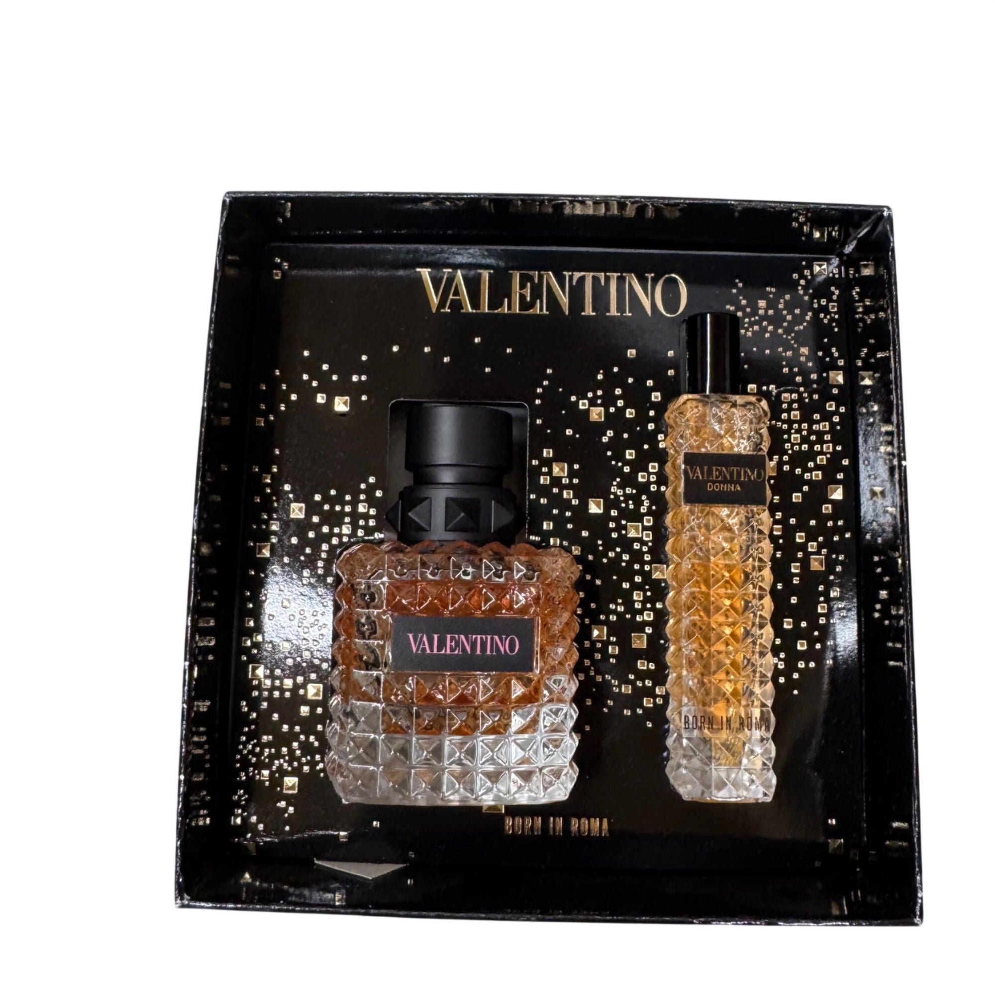 Valentino Born In Roma 2 Pc Gift Set Eau De Toilette 1.7 oz + 0.5 oz Uomo New