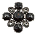 Brighton Venus Rising Vintage Silver-Tone Brooch Swarovski Crystals Faceted Vtg