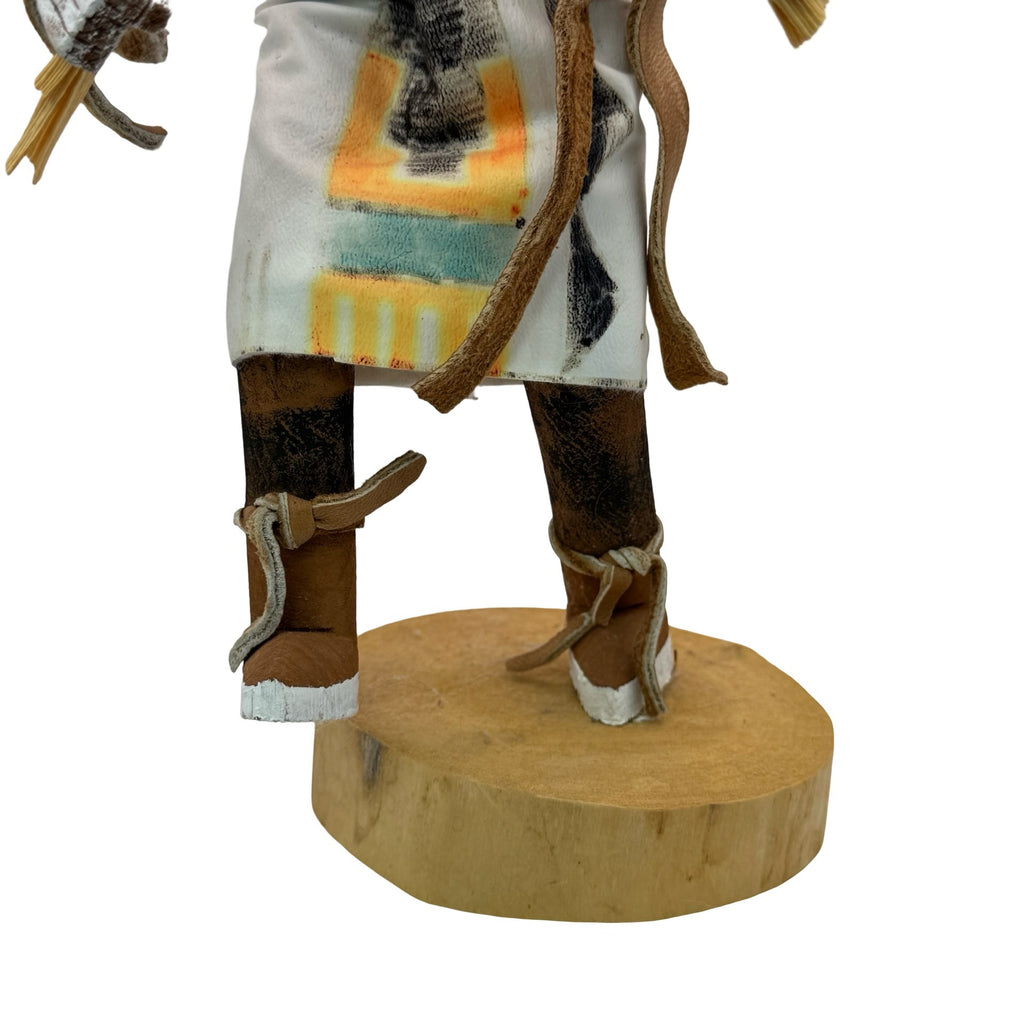 Vintage Native American Kachina Doll Hummingbird Signed Painted Details 10" READ