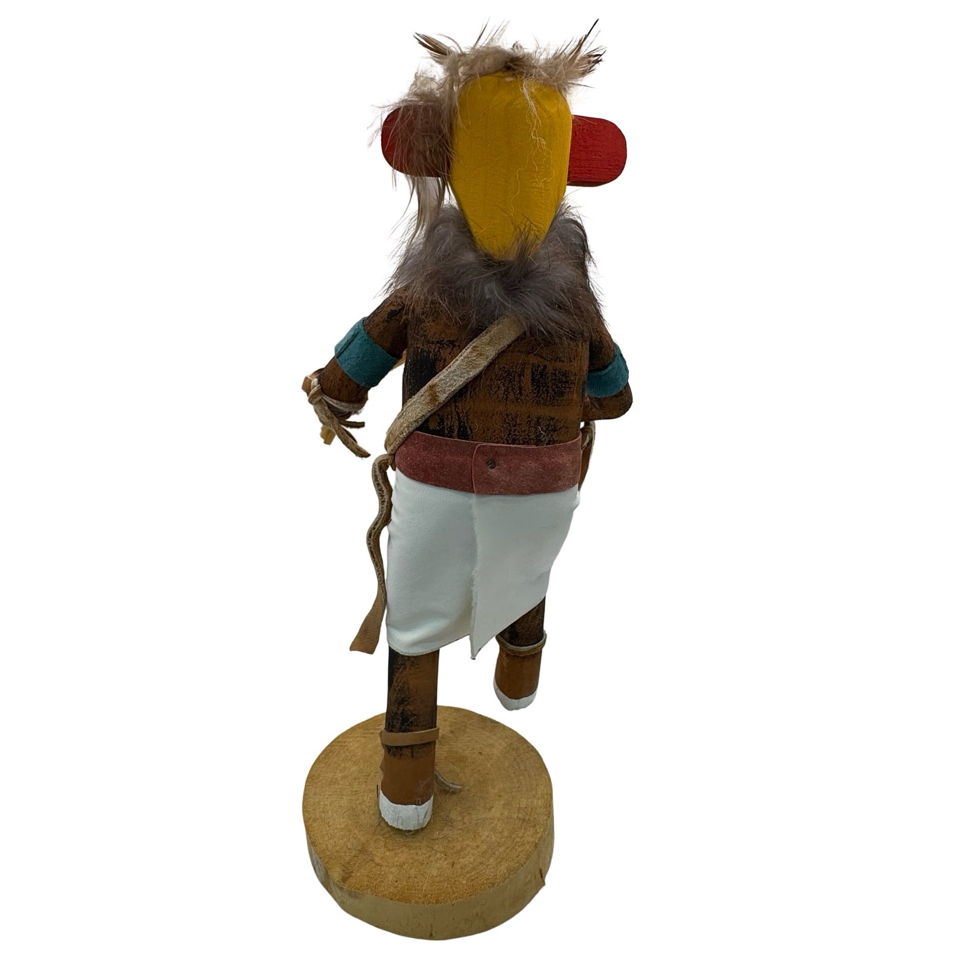 Vintage Native American Kachina Doll Hummingbird Signed Painted Details 10" READ