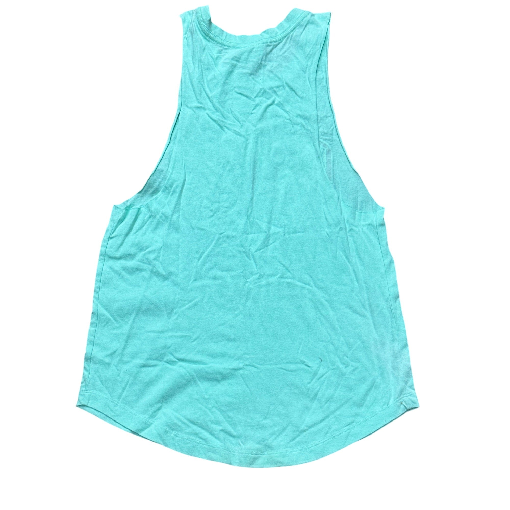 Victoria Secret Pink Chicago Muscle Tank Top XS Mint Green Racerback 100% Cotton