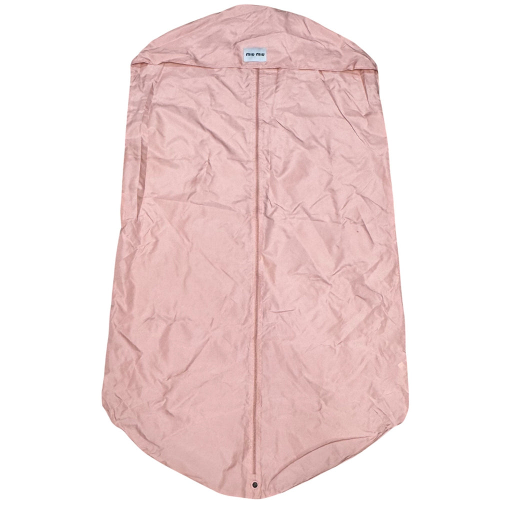 Miu Miu Pink Garment Bag Dress Suit Storage Authentic Zippered Closure 43"x19.5"
