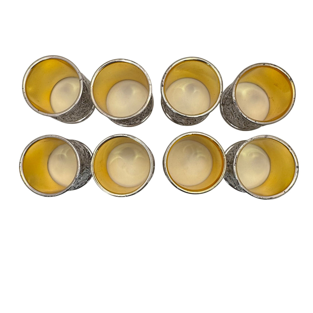 Corbell Cherub Silver Plated Napkin Rings Set Of 8 s Intricate Relief Made Japan