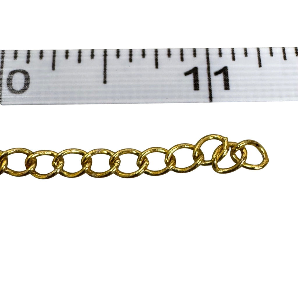 Vintage Natural Rose Quartz Bracelet Gold-Tone 9-11" Anklet Natural Stone Beach