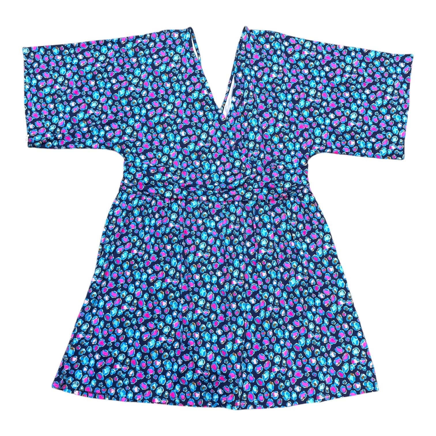 Lilly Pulitzer Parigi Skort Seabreeze Blue Pink XL Short Sleeve Romper NEW $168