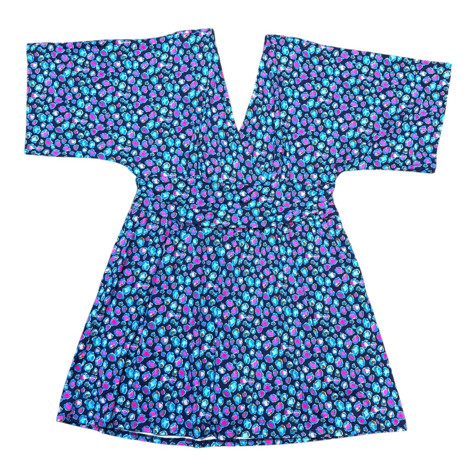 Lilly Pulitzer Parigi Skort Seabreeze Blue Pink XL Short Sleeve Romper NEW $168