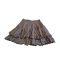 SportMax Ruffle Layered Max Mara Italy Midi Full Seta Silk Floral Skirt Size 8