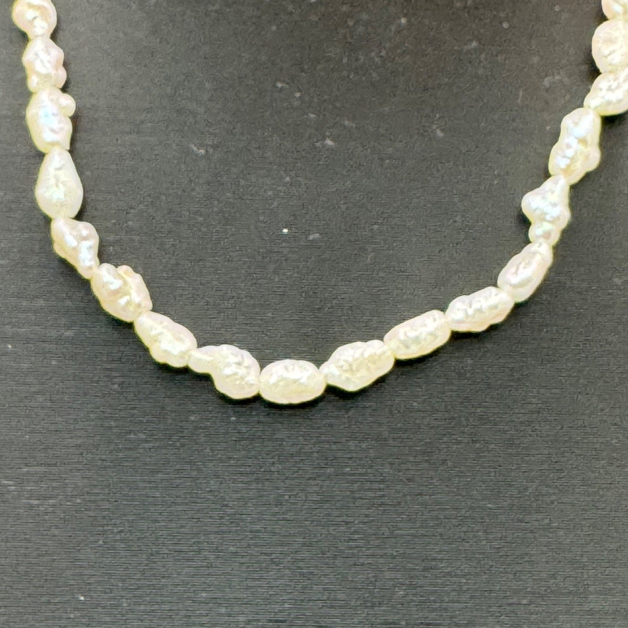 Baroque Freshwater Pearl Necklace Vintage 14K Gold-Filled Clasp 16" Classic